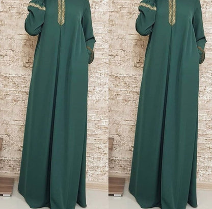 Plus Size Print Abaya