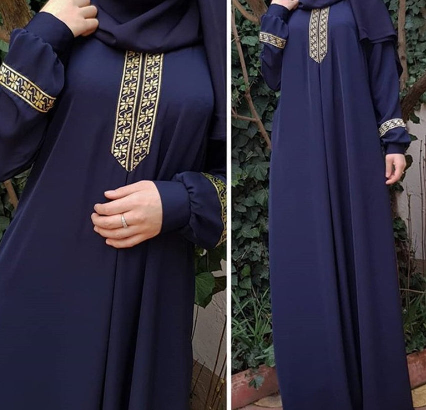 Plus Size Print Abaya