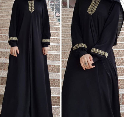 Plus Size Print Abaya