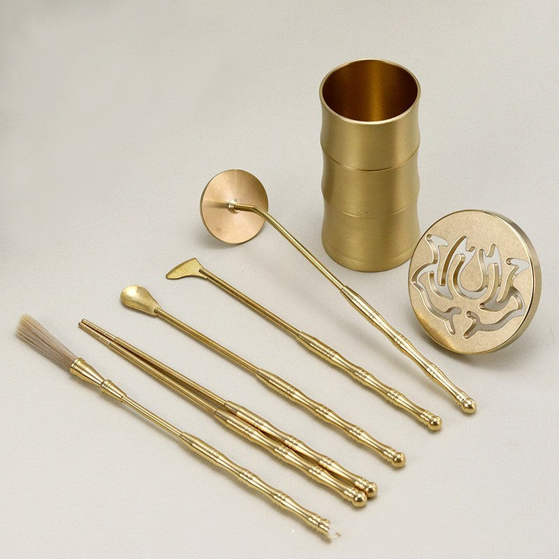 Pure Brass Incense Tools Set