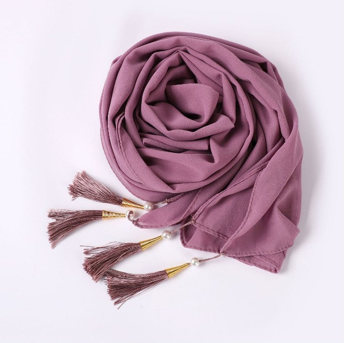 Four Corners Tassel  Hijab Scarf