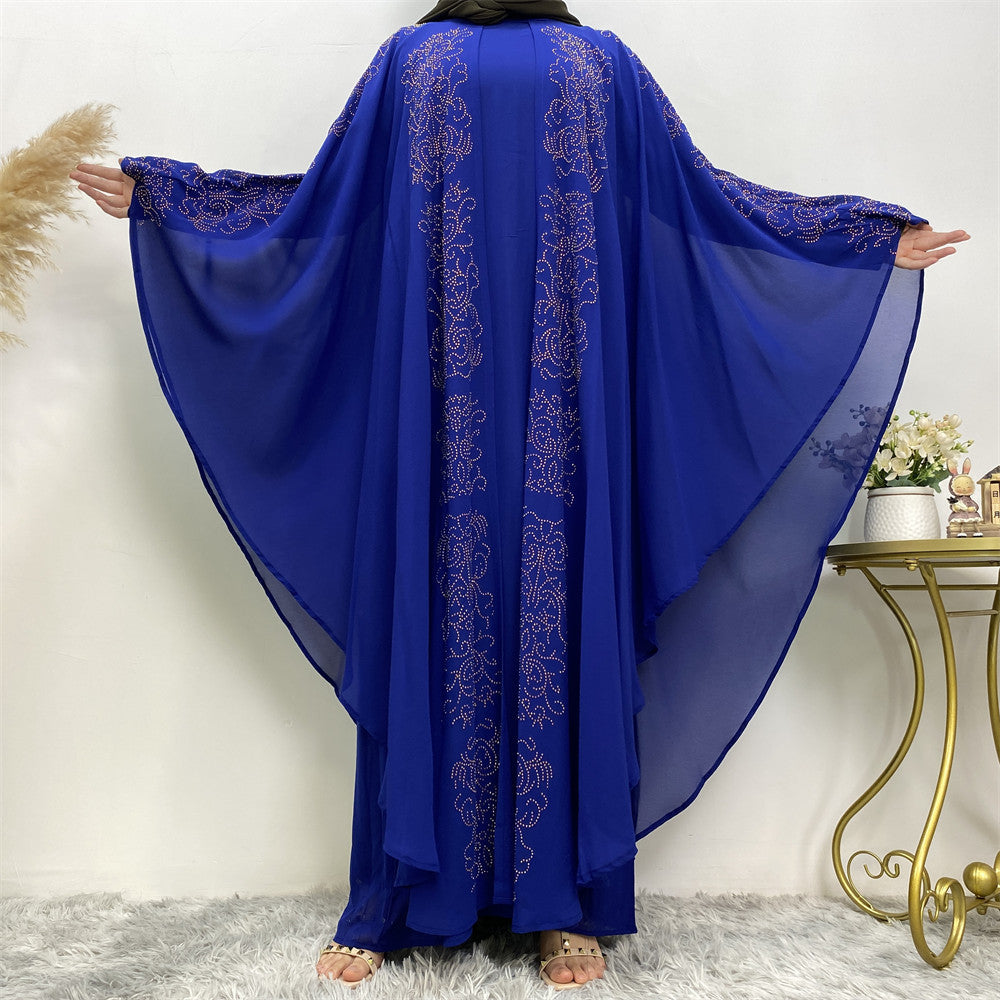 Chiffon Bat Sleeve Muslim Robe