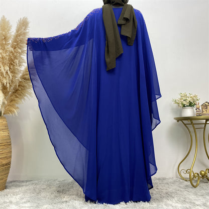 Chiffon Bat Sleeve Muslim Robe