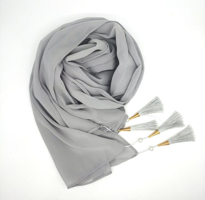 Four Corners Tassel  Hijab Scarf