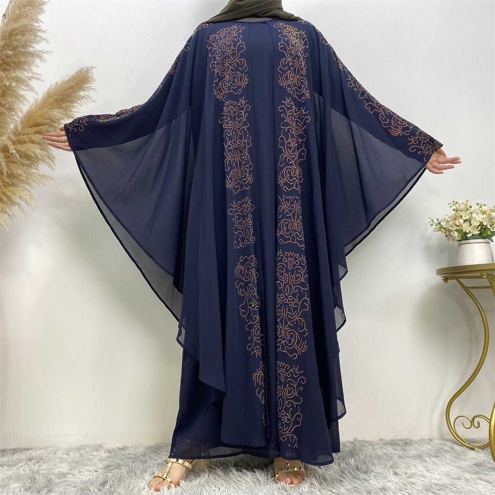 Chiffon Bat Sleeve Muslim Robe